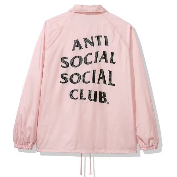 Anti Social Social Club Pink Button Up - Picture 3 of 3